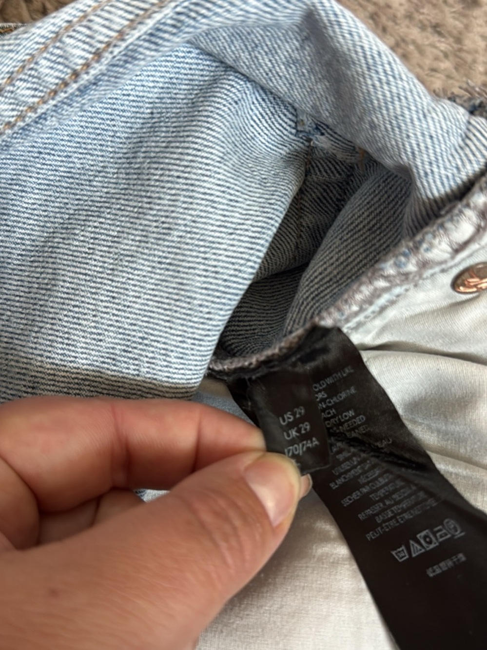 We The Free Light Blue High-Rise Distressed Jeans - Picture 8 of 8